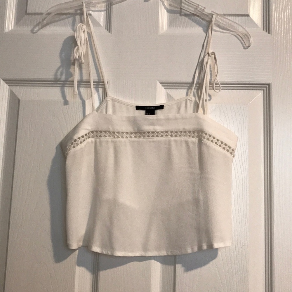 White crop top